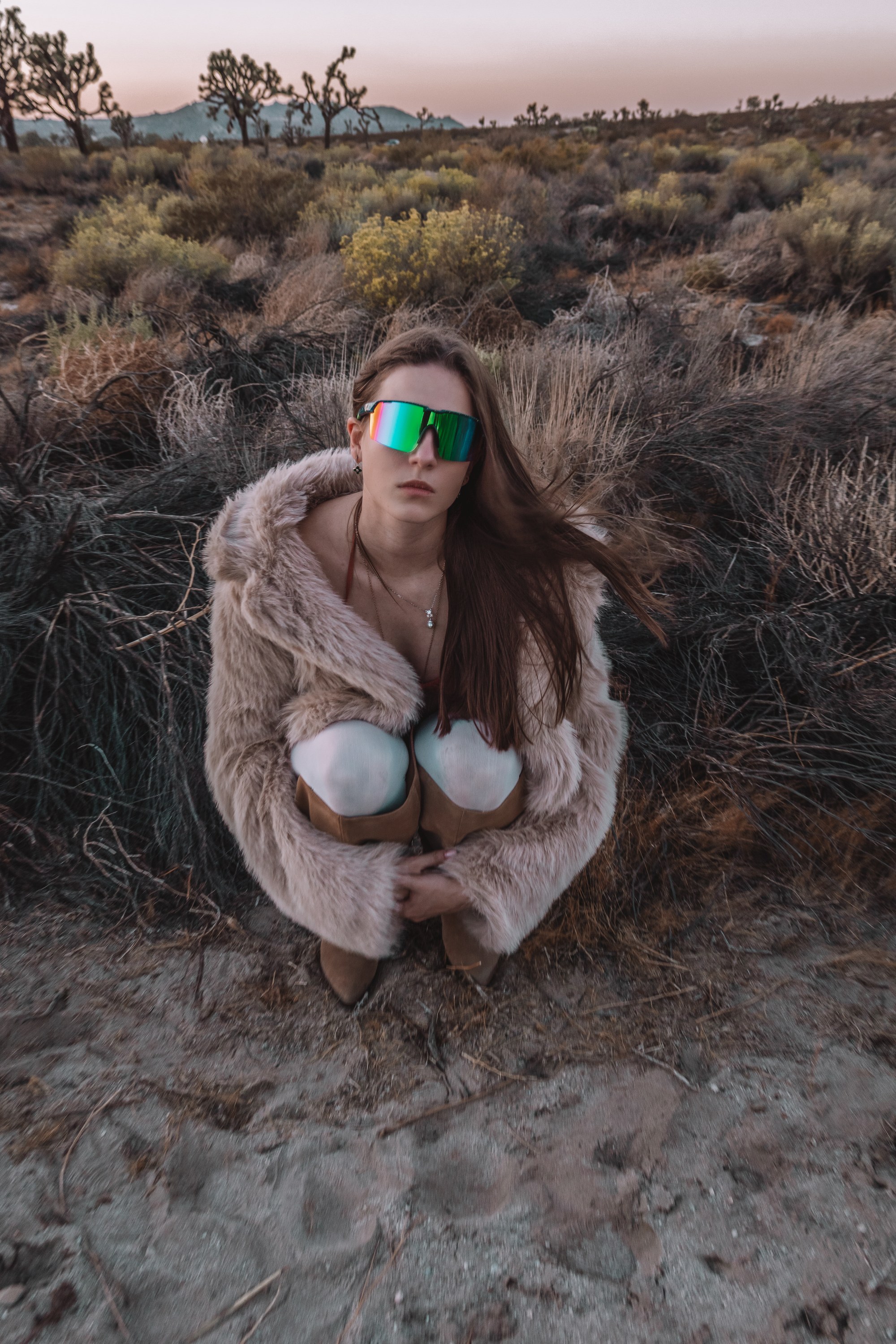 Fashion desert Joshua Tree — Daria Zamorskaia